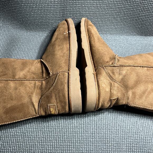 Makalu Ani Winter Boots Womens Size 8.5M Brown Suede Leather Faux Fur Lined - Picture 9 of 12